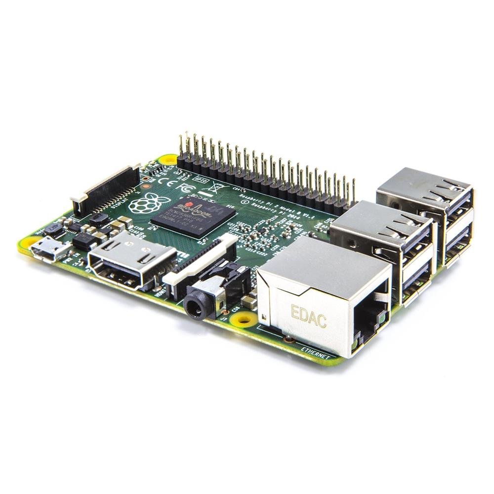 Raspberry Pi 2 Model B Desktop (Quad Core CPU 900 MHz, 1 GB RAM